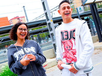 FLIRTING ON THE STREET with young girls. We’re setting up Lily Morena! Will she fuck the guy she just met in the subway? ;))